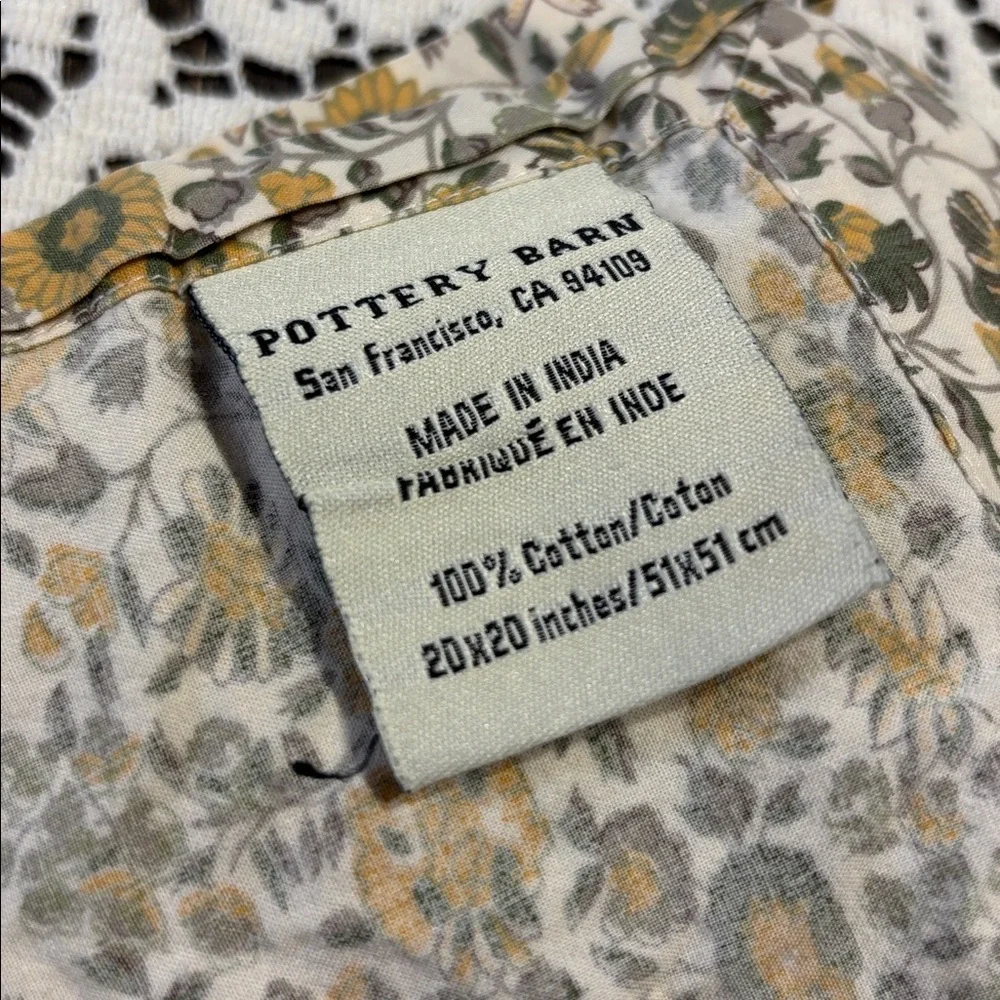 Pottery Barn set 20”x